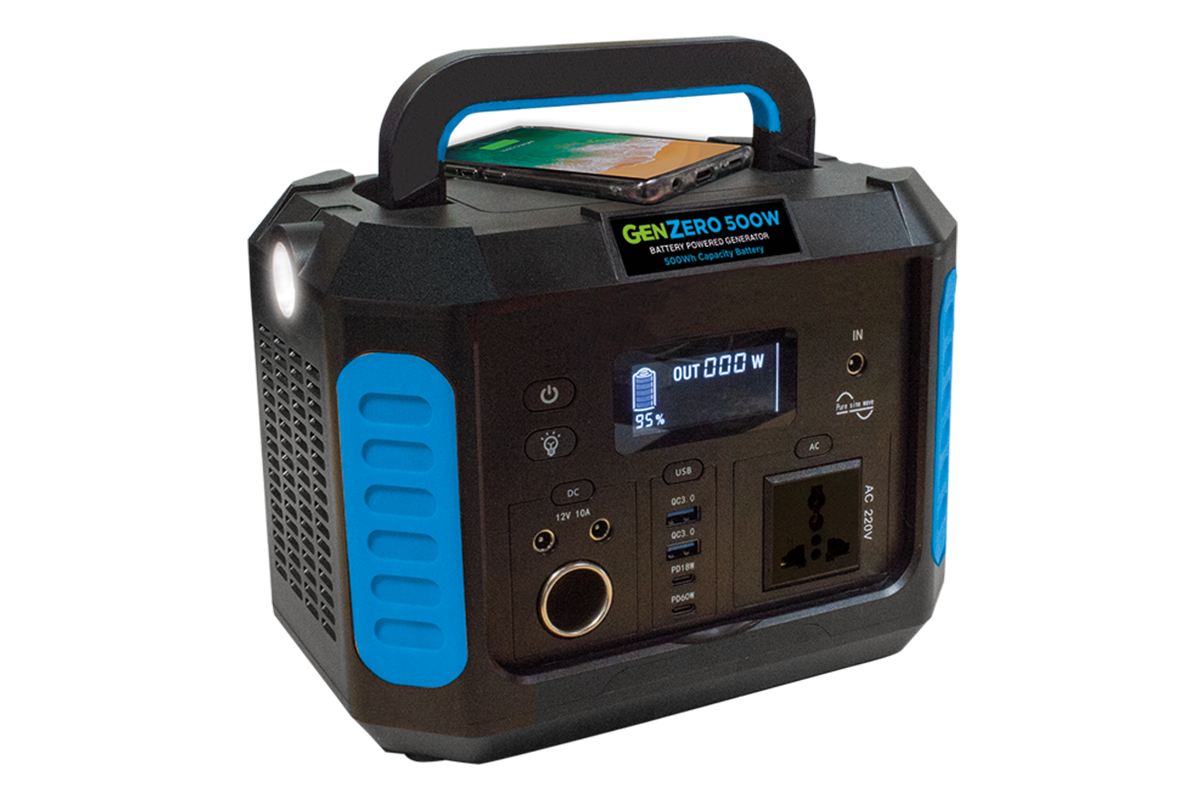 GenZero 500 Portable Power Station - 500Wh | 500W