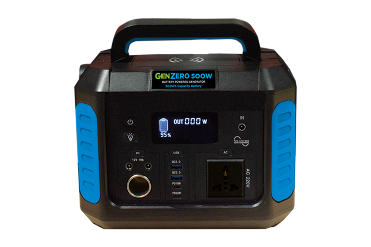 GenZero 500 Portable Power Station - 500Wh | 500W