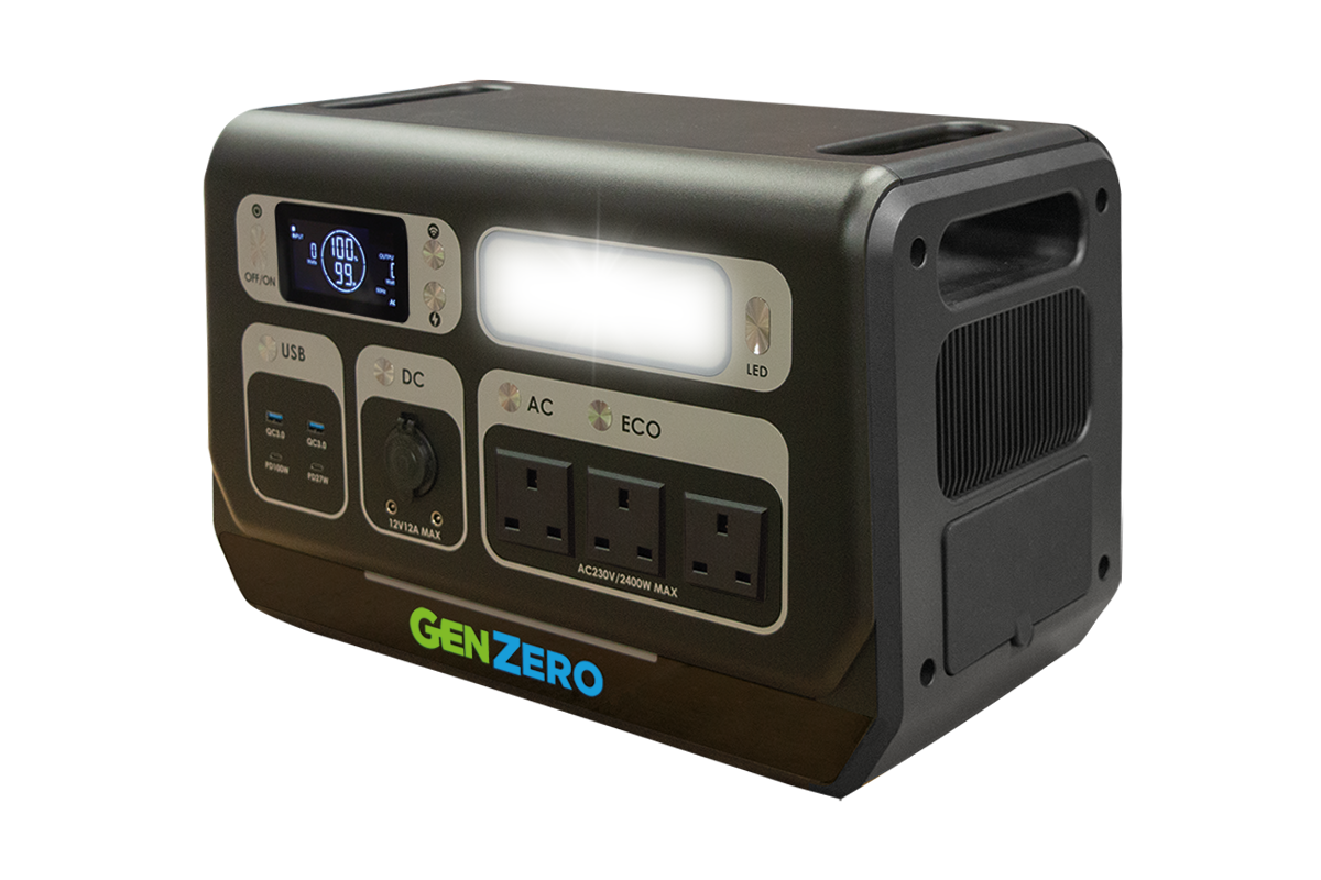GenZero 2400 Rechargeable Portable Power Station - 2048Wh | 2400W